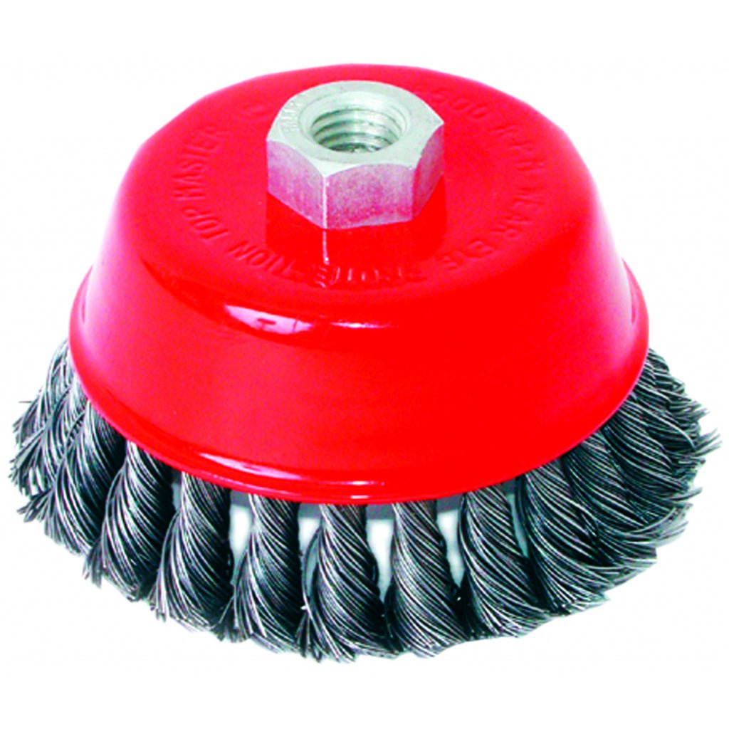 RAIDER Perie sarma rotativa cu toroane, clopot 75mm Forma de oala Otel carbon Proiectat pentru polizoare unghiulare Raider - scule electrice si unelte profesionale - BricoMart