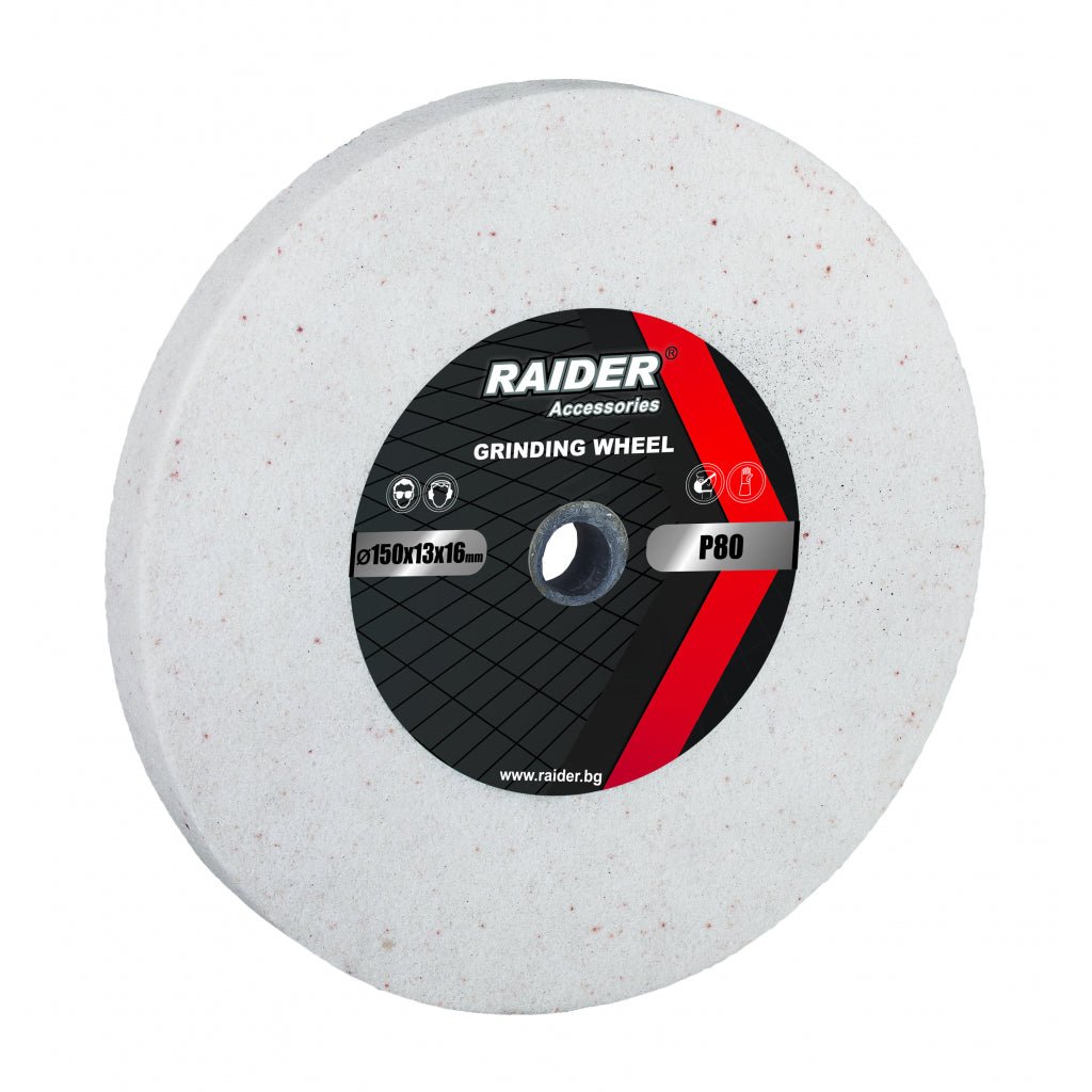RAIDER Piatra ptr polizor 200x20x16mm alb P60 Potrivit pentru polizarea diferitelor metale Raider - scule electrice si unelte profesionale - BricoMart