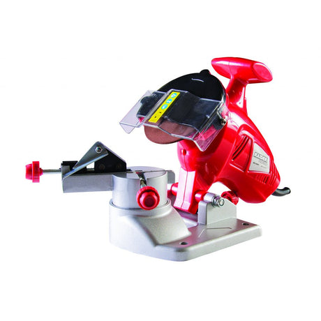 RAIDER Pila electrica pentru lant 220W RD CSS01 Ajustarea adancimii si unghiului de ascutire Masina de ascutit lanturi de fierastrau compacta si utila Raider - scule electrice si unelte profesionale - BricoMart