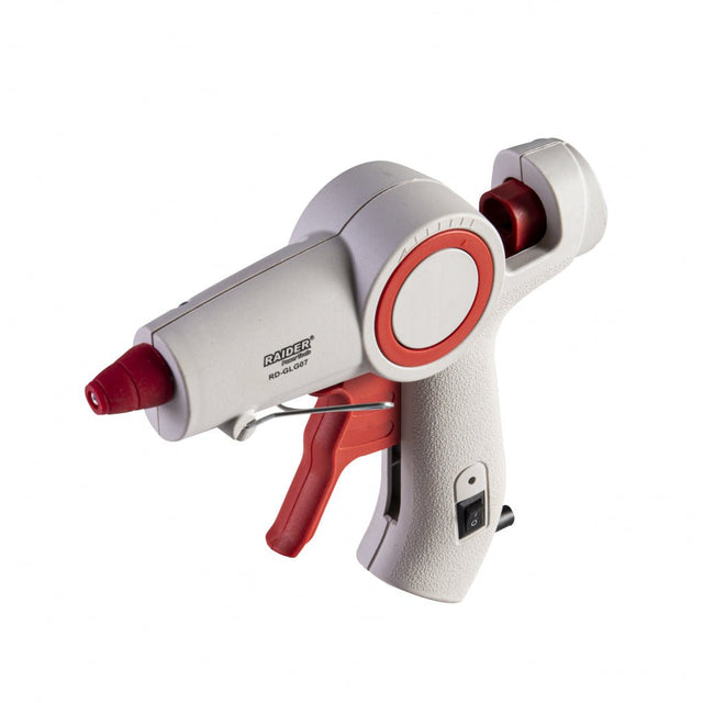 RAIDER Pistol pt. lipit ø11mm 100W RD-GLG07 Timp scurt de incalzire Pistolul de silicon este dotat cu o duza de precizie Raider - scule electrice si unelte profesionale - BricoMart