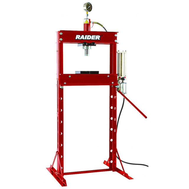 RAIDER Presa pneumatica cu manometru max 20T RD - HP05 Constructie solida din otel Indicator de presiune Raider - scule electrice si unelte profesionale - BricoMart