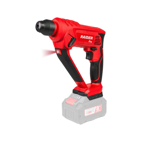 RAIDER R20 Ciocan rotopercutor SDS - plus 20V RDP - SRH20 Solo 2 functii Schimbator de sens Lumina de lucru cu LED Prindere SDS+ Raider - scule electrice si unelte profesionale - BricoMart
