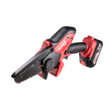 RAIDER R20 Ferastrau electric cu lant 120mm 1x2Ah RDP - CGP20 Design modern care încorporează un mâner auxiliar confortabil cu un strat anti - alunecare din cauciuc moale Buton pentru Raider - scule electrice si unelte profesionale - BricoMart