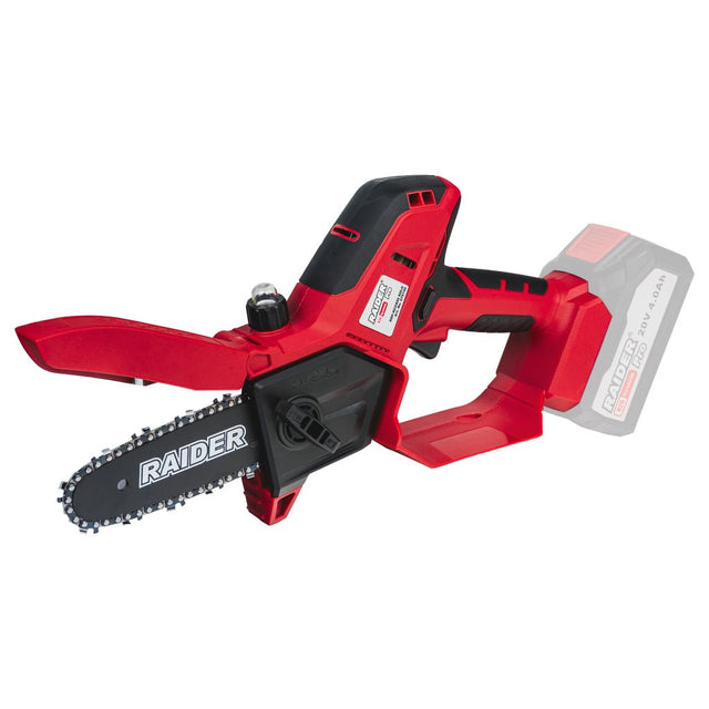 RAIDER R20 Fierastrau cu lant 150mm SDS 1/4"1.1mm36 Solo RDP - KCCS20 Fierăstrăul este echipat cu un sistem SDS care permite schimbarea rapidă și ușoară a lanțului, fără a fi necesare unelte Raider - scule electrice si unelte profesionale - BricoMart