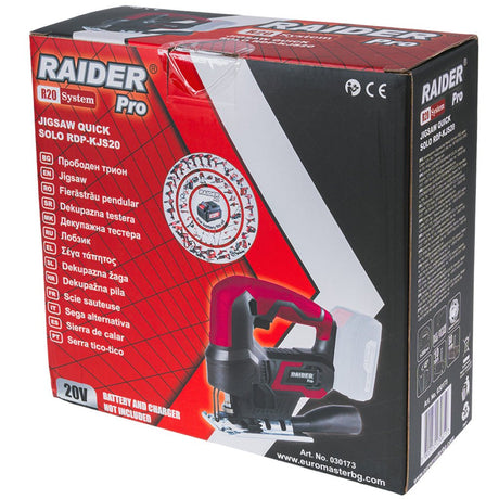 RAIDER R20 Fierastrau pendular prindere rapida 80mm Solo RDP - KJS20 RDP - KJS20 este echipat cu un motor puternic, capabil să taie până la 80mm în lemn și 10mm în metal, făcându - l potrivit p Raider - scule electrice si unelte profesionale - BricoMart