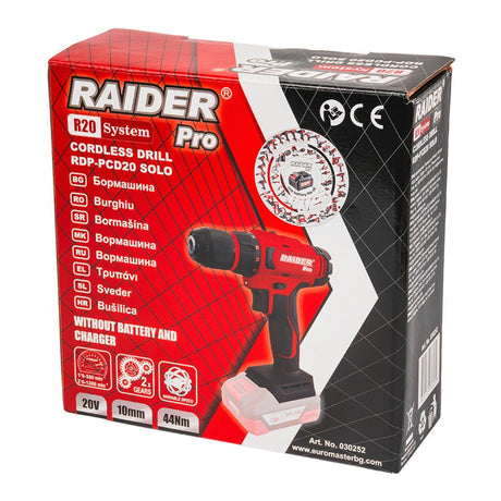 RAIDER R20 Masina de gaurit 2 viteze 10mm 44Nm SS Solo RDP - PCD20 Raider - scule electrice si unelte profesionale - BricoMart