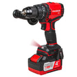 RAIDER R20 Masina de gaurit cu percutie 20V 4Ah 60Nm RDP - YBID20 Motor fara perii – ofera eficienta ridicata, durata de viata mai mare si generare redusa de caldura Functie de percutie Raider - scule electrice si unelte profesionale - BricoMart