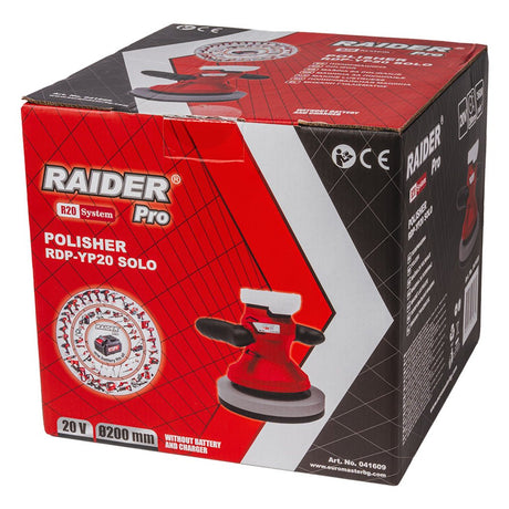 RAIDER R20 Masina de polisat Ø200mm Solo RDP - YP20 Este echipată cu un disc cu diametrul de 200 mm, care asigură o zonă largă de lucru și permite lustruirea rapidă și efic Raider - scule electrice si unelte profesionale - BricoMart
