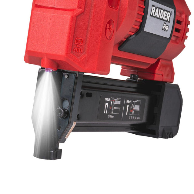 RAIDER R20 Pistol capse si cuie Tip 55&47 Solo RDP - YST20 Pistolul este compatibil cu capse de tip 55 cu lungimea de până la 25 mm și cu cuie tip 47 cu lungimea de până la 32 mm, Raider - scule electrice si unelte profesionale - BricoMart