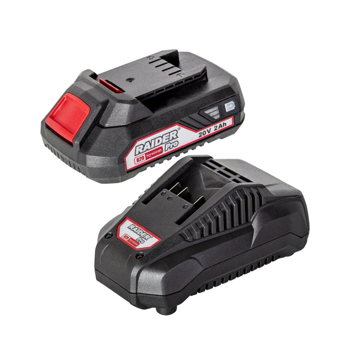 RAIDER R20 starter kit acumulator + incarcator 1h RDP - R20 Timp de incarcare - 1 h Pentru scule cu acumulator Raider - scule electrice si unelte profesionale - BricoMart