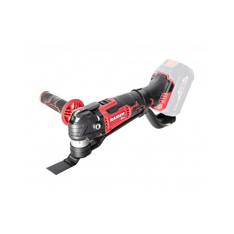 RAIDER R20 Unealta multifunctionala 20V 3°RDP - SOMT20 Solo 6 trepte de viteza Sistem de schimbare rapida a lamei Corp metalic reductor Iluminare cu 2 LED - uri Maner lateral auxilia Raider - scule electrice si unelte profesionale - BricoMart