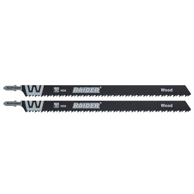 RAIDER Set 2 lame fierastrau pend. lemn 250mm 6TPI RD-WT1044DP Lungime lamă: 250 mm - ideală pentru tăieturi adânci în lemn solid și dens, oferind o mare productivitate și eficiență î Raider - scule electrice si unelte profesionale - BricoMart