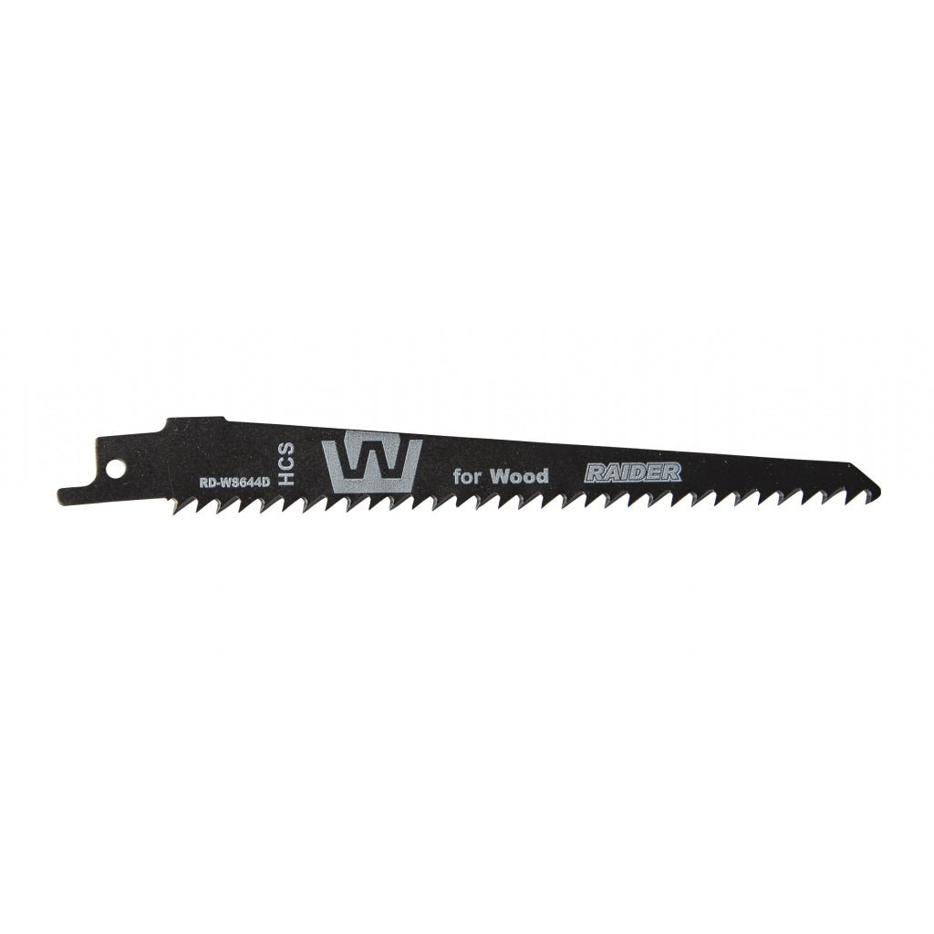 RAIDER Set 2 lame fierastrau sabie lemn 150x1.25mm RD - WS644D Fabricat din otel carbon Potrivit pentru taierea tuturor tipurilor de lemn Raider - scule electrice si unelte profesionale - BricoMart