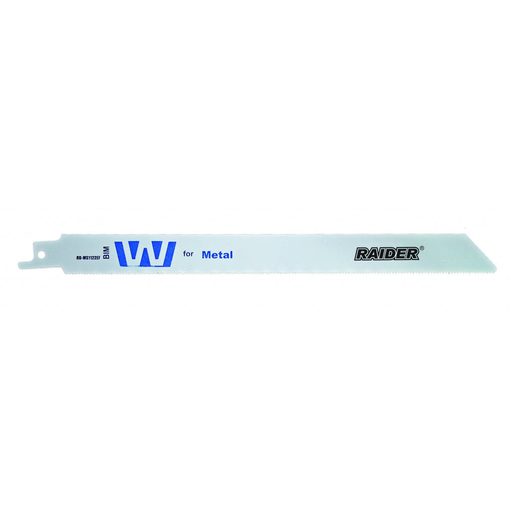 RAIDER Set 2 lame fierastrau sabie metal 225x19x1.5mm RD-MS1122EF Fabricat din otel rezistent la impact cu durata lunga de viata Potrivit pentru metal Raider - scule electrice si unelte profesionale - BricoMart