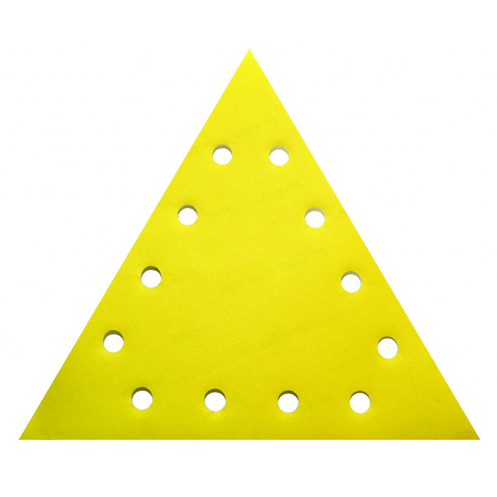 RAIDER Set 5 bucati smirghel VELCRO triunghiular 285mm grit 180 Fixare usoara cu prindere VELCRO Instalare usoara Raider - scule electrice si unelte profesionale - BricoMart