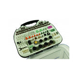 RAIDER Set accesorii ptr. minipolizor - 249buc/set Cutie practica Accesorii necesare la gravare, polizare. lustruire Raider - scule electrice si unelte profesionale - BricoMart