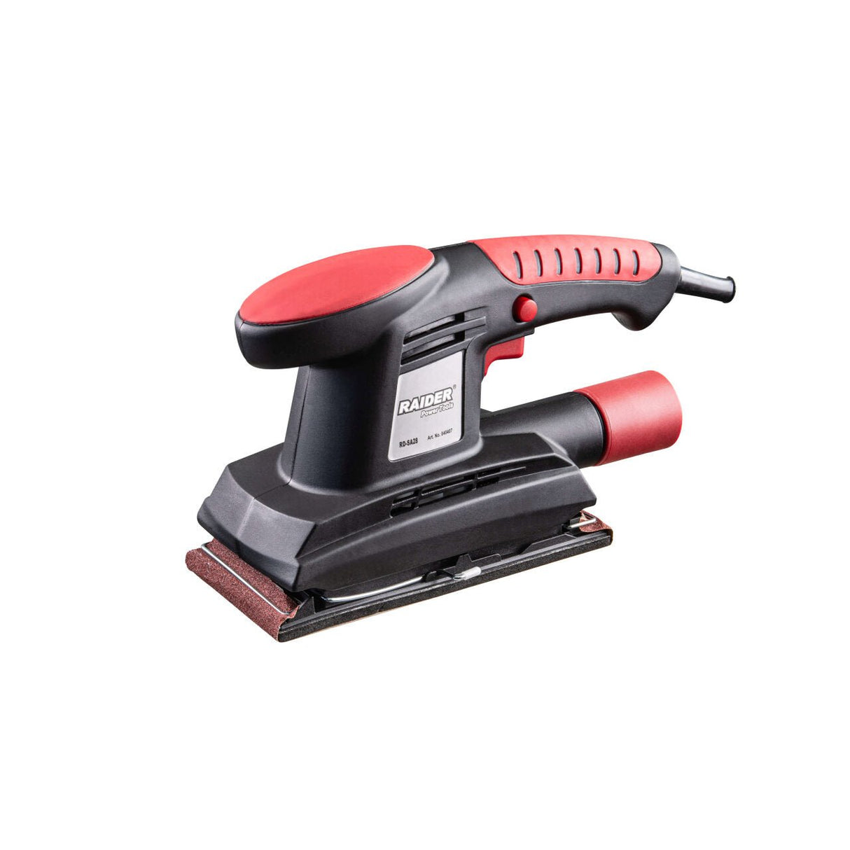 RAIDER Slefuitor 260W 90x187mm RD - SA28 Black Edition Mâner ergonomic cu acoperire din cauciuc pentru un plus de confort Pentru prelucrat lemn tare sau moale Forma dreptunghi Raider - scule electrice si unelte profesionale - BricoMart