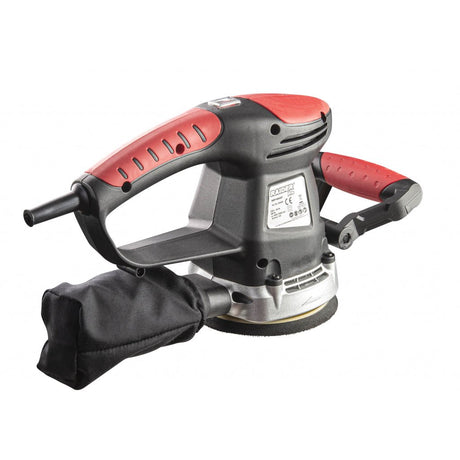 RAIDER Slefuitor orbital 480W Ø125mm RDP - RSA07 Black Edition Mâner principal ergonomic care oferă confort și control bun al operatorului în timpul funcționării Mâner reglabil suplim Raider - scule electrice si unelte profesionale - BricoMart