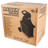RAIDER Tocator crengi 2500W 45mm 60L RD - ESH03 RD - ESH03” este capabil să toace crengi cu un diametru de până la 45 mm, făcându - l potrivit pentru diverse aplicații de g Raider - scule electrice si unelte profesionale - BricoMart