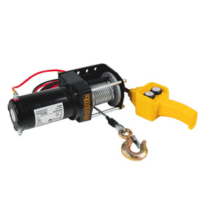 RAIDER Troliu electric 12V 1360kg 2.2 kW Ø4.8mm 14m RD - EW09 Troliul are un motor electric cu o putere de 2,2 kW Această winch este capabilă să tragă sau să ridice o sarcină de până Raider - scule electrice si unelte profesionale - BricoMart