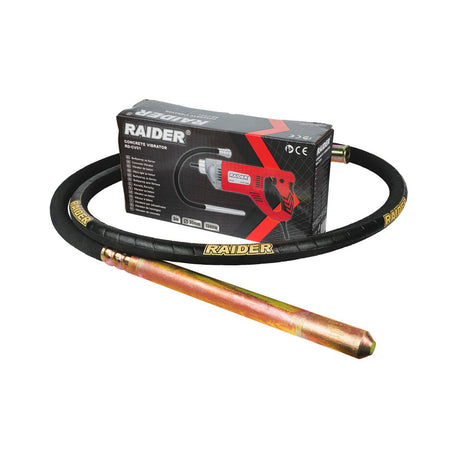 RAIDER Vibrator electric pentru beton1300W 3m Ø35mm RD - CV01 Vibratorul este echipat cu un ax flexibil de 3 metri, care oferă o libertate considerabilă de mișcare și facilitează luc Raider - scule electrice si unelte profesionale - BricoMart