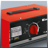 Redresor auto Einhell CC - BC 15, ampermetru incorporat, carcasa din tabla de otel, protectie la suprasarcina si polaritate inversa, inclusiv cablu de incarcare Einhell - scule electrice si unelte profesionale - BricoMart