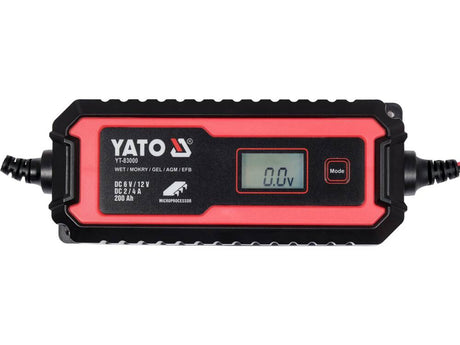 REDRESOR CU DISPLAY YATO YT-83000 LCD, GAMA 6V/2A, 12V/4A YATO - scule electrice si unelte profesionale - BricoMart