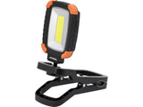 Reflector portabil cu acumulator STHOR 82850 , 500LM , clema de prindere , corpul rotativ la 360° , 3 moduri de funcționare , LED STHOR - scule electrice si unelte profesionale - BricoMart