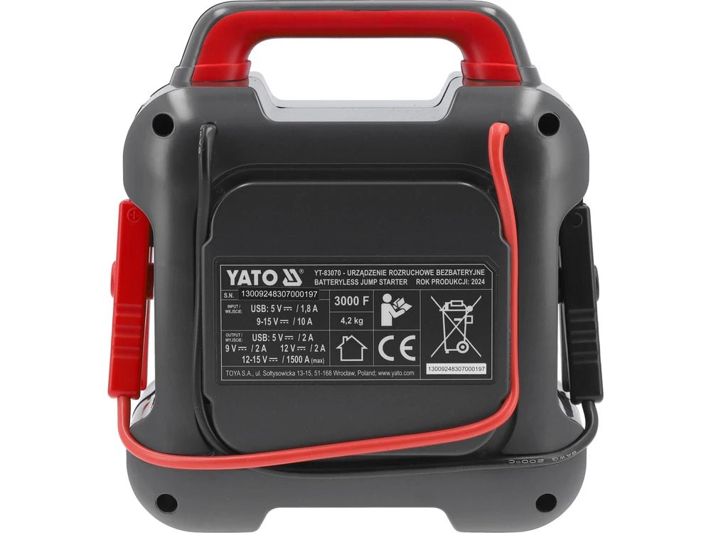 ROBOT DE PORNIRE PORTABIL 1500A Yato YT - 83070 Yato - scule electrice si unelte profesionale - BricoMart