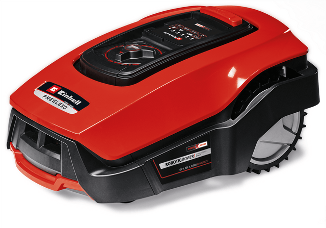 Robot de tuns iarba Einhell FREELEXO 600 BT (pentru gradini de pana la 600 m², aplicatie Bluetooth, incl. acumulator PXC de 2,5 Ah, cablu de 140 m, 200 carlige, 3 lame, 4 cleme, kit de instalare Einhell - scule electrice si unelte profesionale - BricoMart