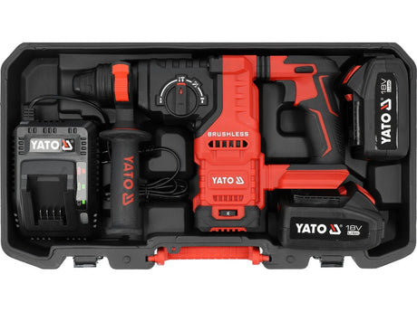 Rotopercutor SDS+ YATO YT-827724, 18 V, 2 x 4 Ah - imagine 9
