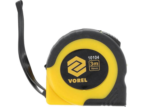 RULETA 3MX16MM, GALBEN VOREL 10104 - NEGRU VOREL - scule electrice si unelte profesionale - BricoMart