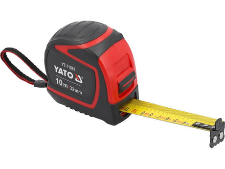 Ruleta cu banda din metal YATO YT-71087 , 10 m, capat magnetic YATO - scule electrice si unelte profesionale - BricoMart