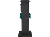 Priza de gradina stalp din otel YATO YT-81276, IP44, 2 x 230 V cu programator - imagine 3