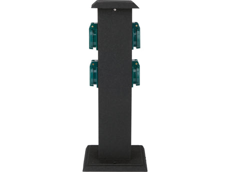 Priza de gradina stalp din otel YATO YT-81275, IP44, 4 x 230 V - imagine 3