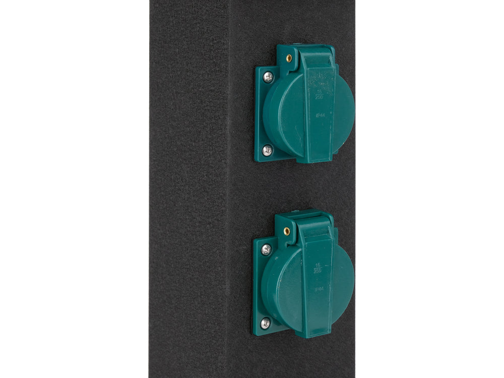 Priza de gradina stalp din otel YATO YT-81275, IP44, 4 x 230 V - imagine 4