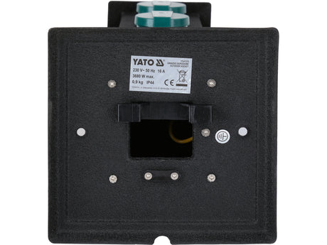 Priza de gradina stalp din otel YATO YT-81275, IP44, 4 x 230 V - imagine 8