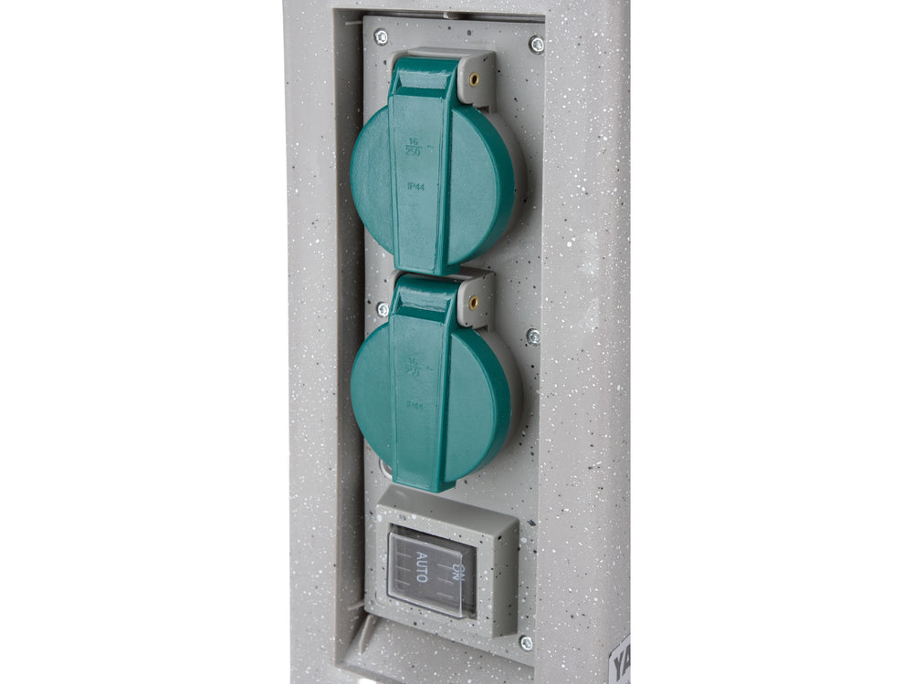 Priza de gradina stalp piatra pp YATO YT-81273, IP44, 4 x 230 V - imagine 5