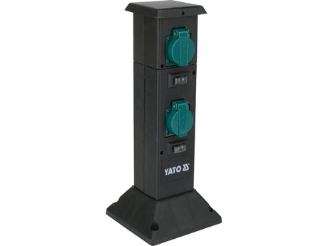 Priza de gradina stalp pp YATO YT-81274, IP44, 4 x 230 V - imagine 3