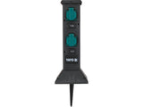 Priza de gradina stalp pp YATO YT-81274, IP44, 4 x 230 V - imagine 4