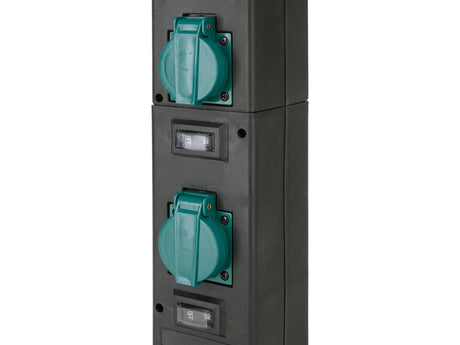 Priza de gradina stalp pp YATO YT-81274, IP44, 4 x 230 V - imagine 6