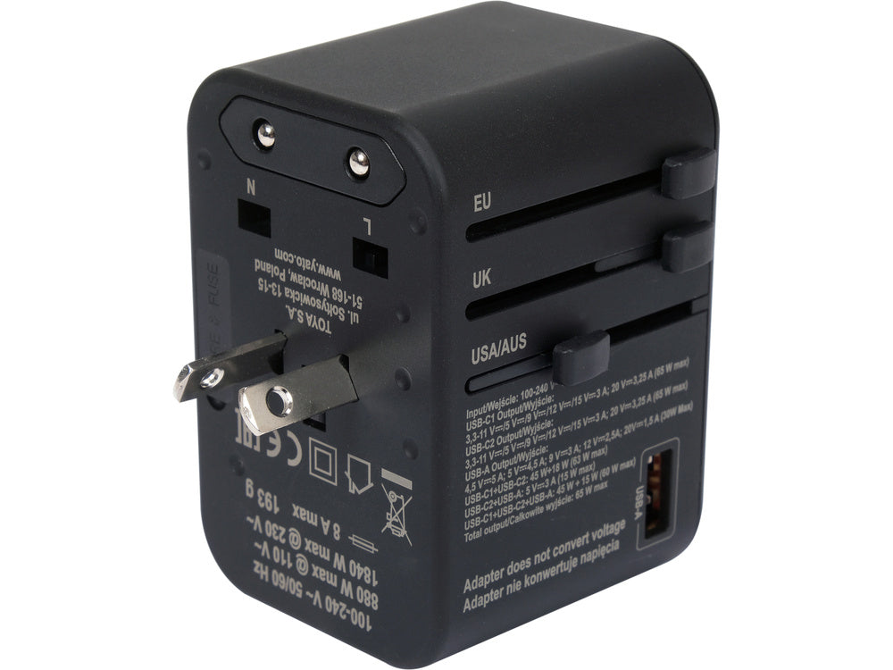 ADAPTATOR CALATORIE UNIV.USB-C YATO YT-81303 65W