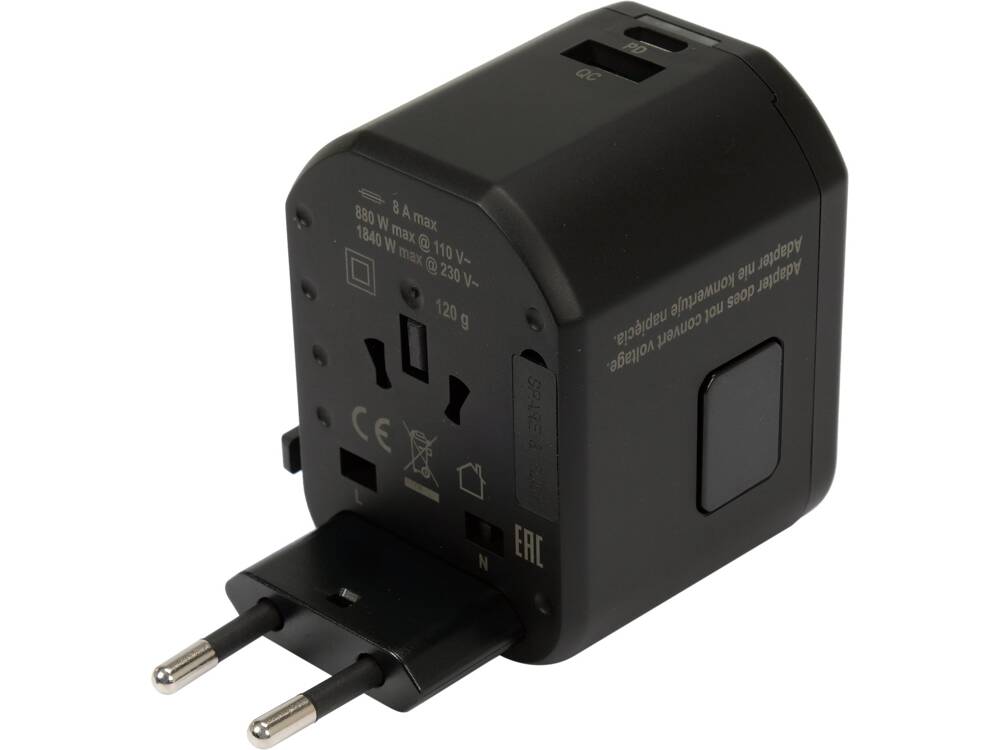 ADAPTOR UNIVERSAL DE YATO YT-81300 CALATORIE, 1 PORT USB + 1 PORT USB-C