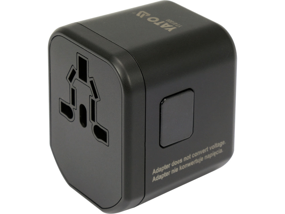 ADAPTOR UNIVERSAL DE YATO YT-81300 CALATORIE, 1 PORT USB + 1 PORT USB-C
