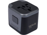 YATO YT-81301 UNIVERZÁLIS UTAZÓ ADAPTER, 2 X USB PORT 