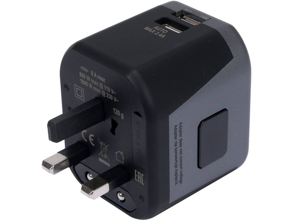 YATO YT-81301 UNIVERZÁLIS UTAZÓ ADAPTER, 2 X USB PORT 