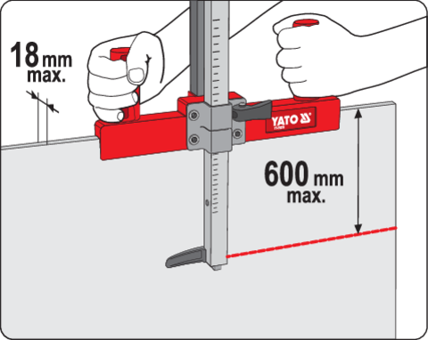 YATO YT-76270 GIPSZKARTON VÁGÓ GÉP 