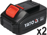 ÖNMETSŐ SZERSZÁM 2 ELEM, YATO YT-82784 18V, 40NM 