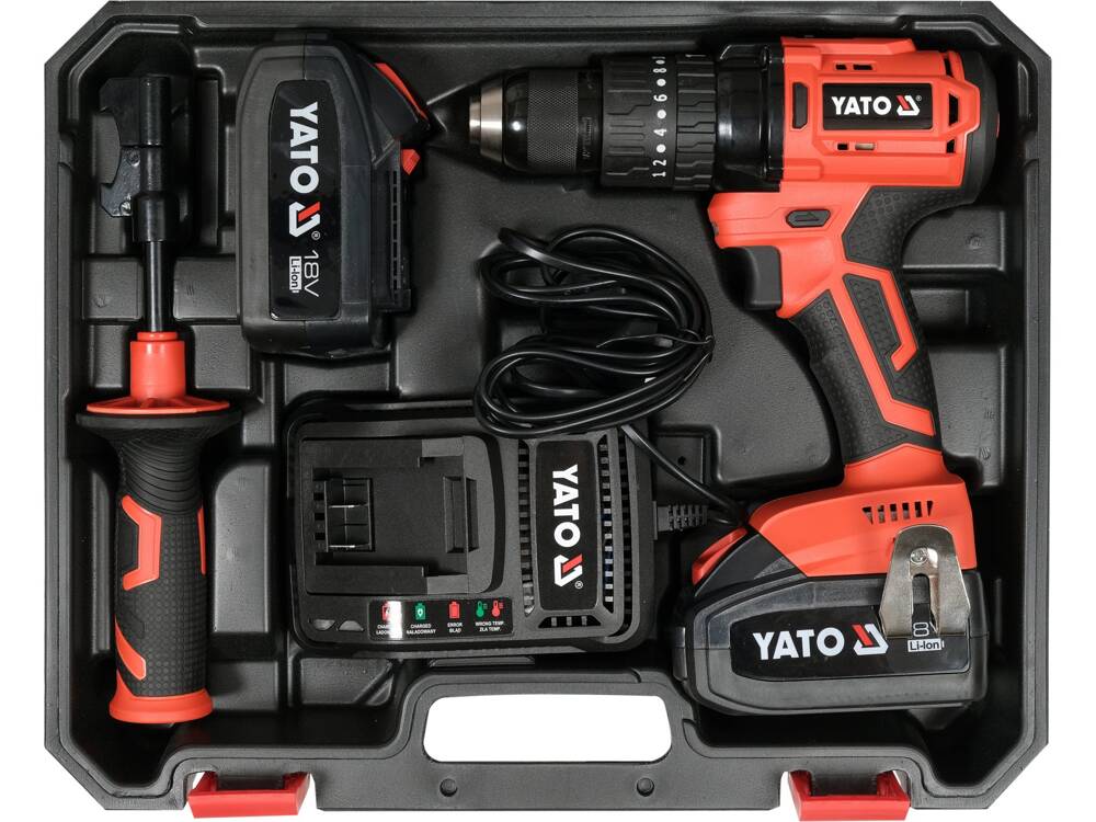 YATO YT-82791 18V, 75NM, 2X3.0AHX ÜTVEFÚRÓ GÉP 