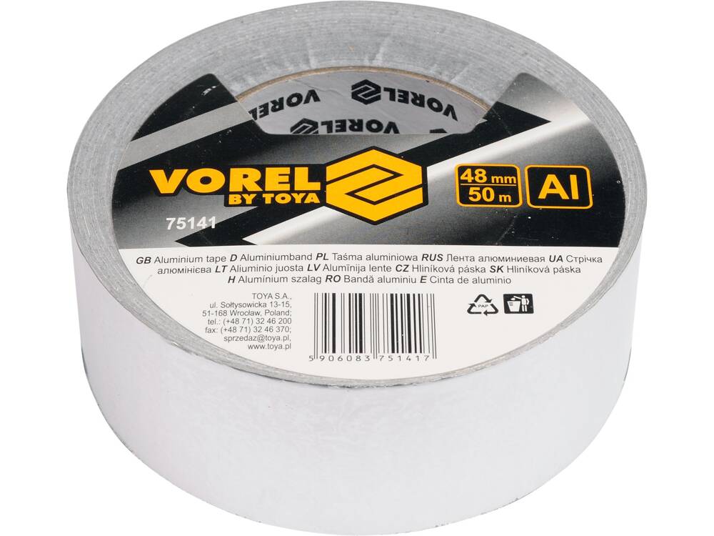 ALUMÍNIUM SZALAG VOREL 75141 48MMX50M 